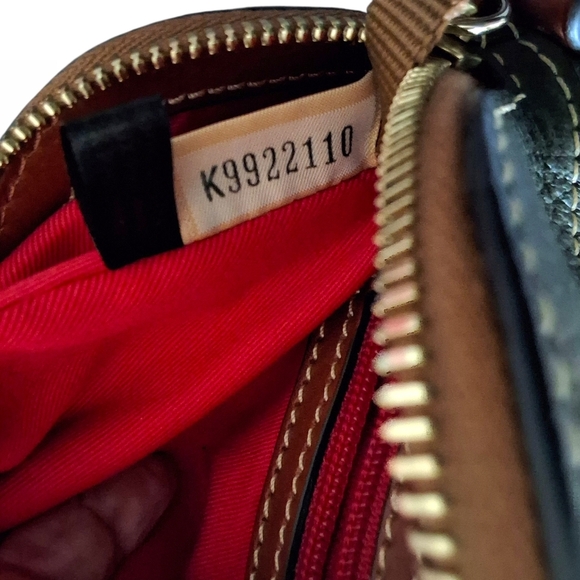 Dooney & Bourke Florentine Small Cameron Satchel Green w/ Leather Rose Charm - Picture 14 of 14